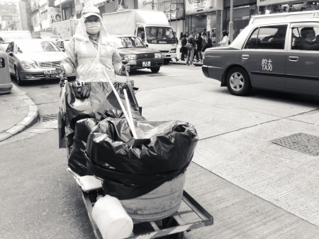 HONGKONG - JANUARY 8   The street view of people on the daily life at Kaoloon on 8 January 2013 in Hong Kong  Kaoloon Hong Kong is one of city of high density in population in the world のeditorial素材