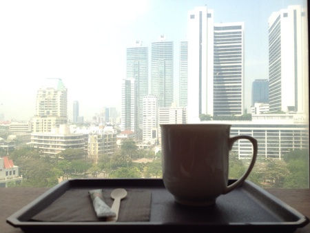 The coffee and skyscrapers の素材