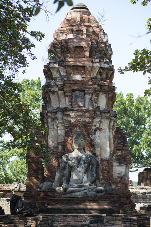 Ruins of the ancient faith in Thailandの写真素材