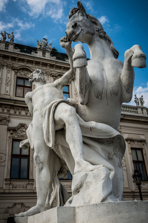 The Belvedere Palace of Vienna Austria.のeditorial素材