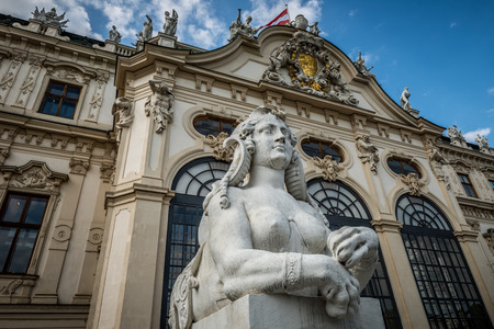 The Belvedere Palace of Vienna Austria.のeditorial素材