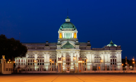 The Ananta Samakhom Throne Hall Phra Thinang Anantasamakhom in Thai Royal Dusit Palace, Bangkok, Thailand.のeditorial素材