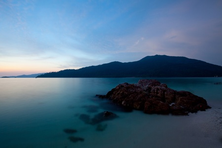 Sea and mountain. view of Thailandの写真素材