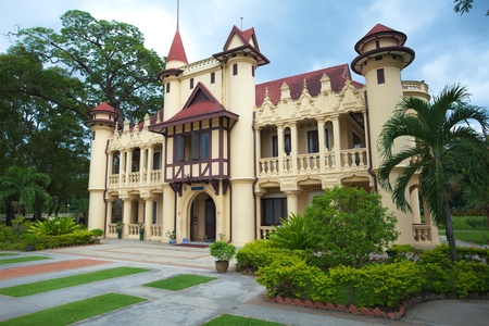 Castle in Sanamjan palace of Thailandのeditorial素材
