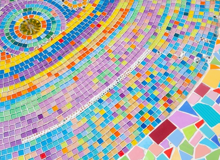 Colorful Ceramic wall as Backgroundの写真素材