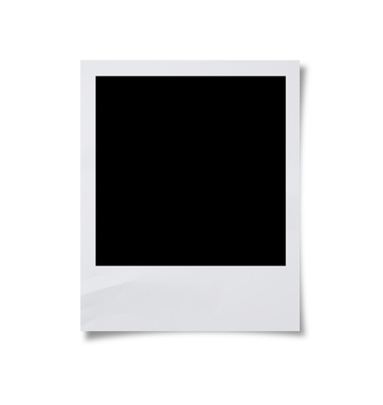 Blank photo isolated on white backgroundの写真素材