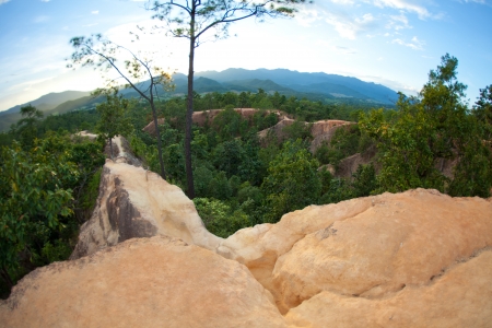 Canyon Way Mountain in Pai Maehongson ,Thailandの写真素材