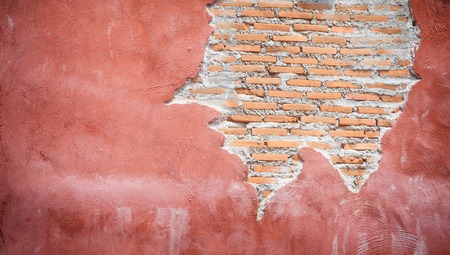 grunge big rectangle brick wall backgroundの写真素材