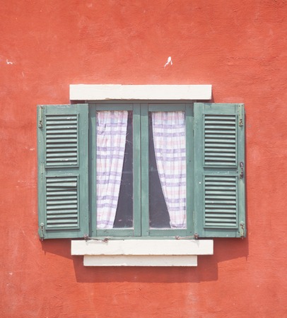 Italy house style covered with grapes vineの写真素材