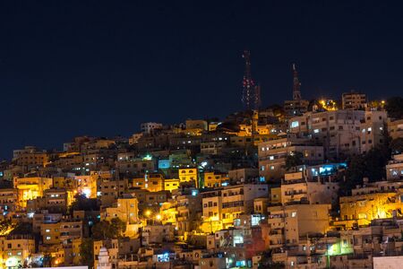 Aerial view of Amman City, The capital of Jordanの写真素材