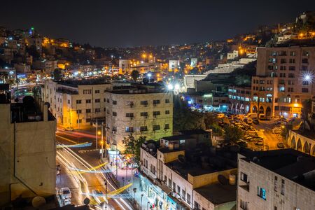 Aerial view of Amman City, The capital of Jordanの写真素材