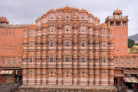 Hawa Mahal palace or Palace of the Winds in Jaipur city, Rajasthan, India.のeditorial素材