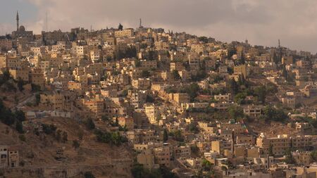 Aerial view of Amman City, The capital of Jordanの写真素材