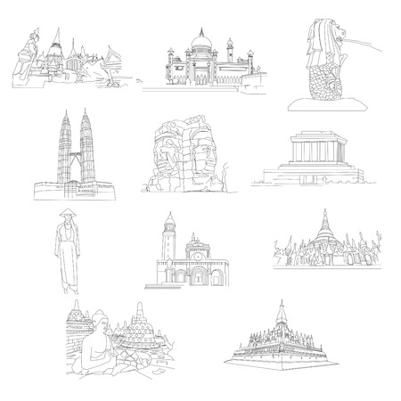 AEC LANMARKのイラスト素材