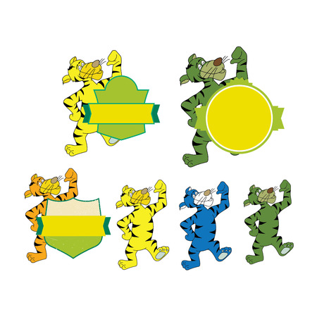 brand logo  tigerのイラスト素材