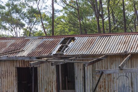 An old dilapidated building in the Wollemi National Park in regional New South Walesの写真素材