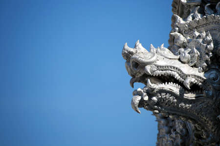 Beautiful Thailand sculpture in Wat San Pa Yang Luang temple, lamphun city in North of Thailandの写真素材
