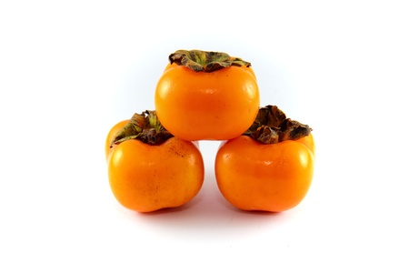 A Persimmon fruit in the my gardenの写真素材