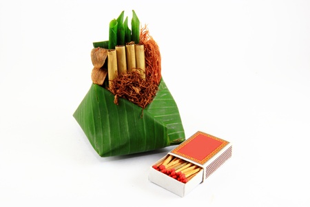 the ancient cigarette of northern thailandの写真素材