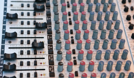 sound mixer equipmentの写真素材