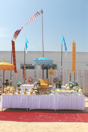 Set of altar tableの写真素材