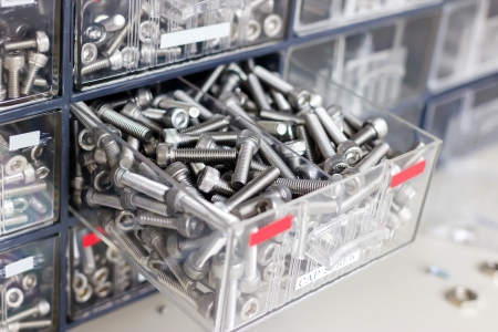 Screw in drawer の写真素材