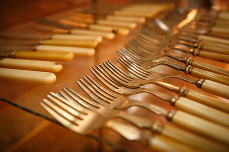 kitchenware set in kitchen room 