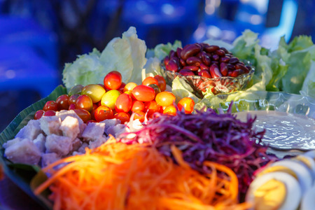 vegetables saladの写真素材