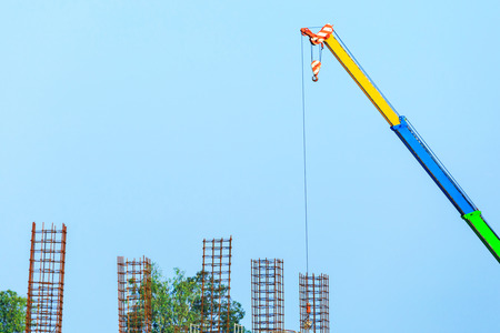 Construction site with cranes