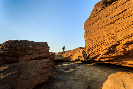 Unseen Thailand grand canyon sam pan bok at ubonratchathaniの写真素材