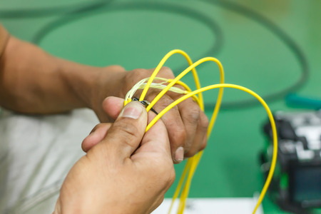 fiber optic cable install
