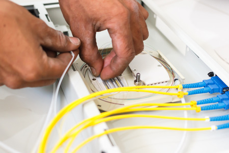 fiber optic cable install