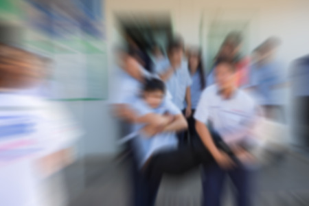 emergency first aid blurredの写真素材