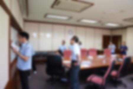 Meeting room blurred