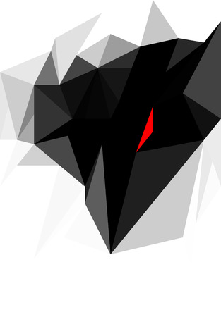 Colorful polygon Abstract backgroundの写真素材