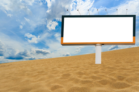 Blank billboard for advertisingの写真素材