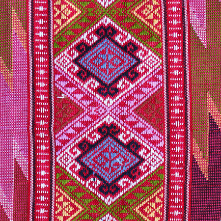 Thai silk fabric patternの写真素材