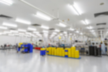 manufacturing factory blurredの写真素材