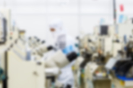 manufacturing factory blurred