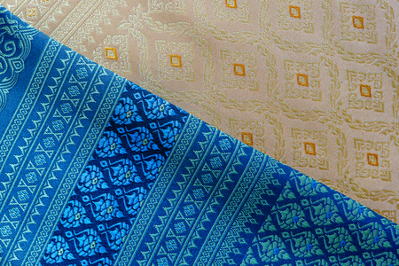 Thai silk fabric pattern