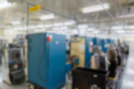 manufacturing factory blurredの写真素材