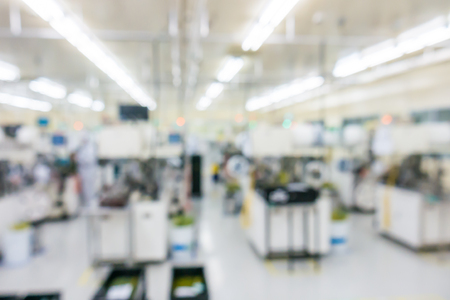 manufacturing factory blurred