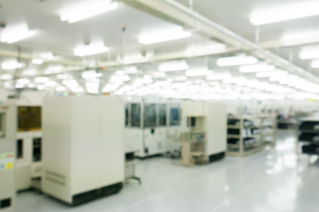 manufacturing factory blurredの写真素材
