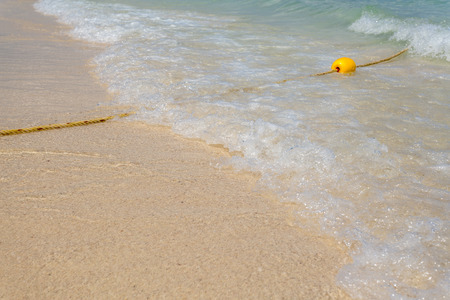 wave of the sea on sand beach