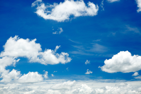 Cloud on blue skyの写真素材