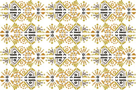 ikat color etnical tribal hand - drawn pattern navajo motif for packing, wallpaper, batik. Ikat...