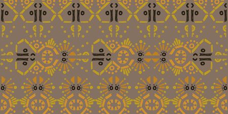ikat color etnical tribal hand - drawn pattern navajo motif for packing, wallpaper, batik. Ikat...
