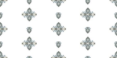 Old style ikat color etnical tribal hand - drawn pattern navajo motif for packing, wallpaper, batik