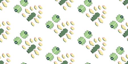 Abstract embroidery seamless ikat pattern.Tribal ethnic folk vector texture. Seamless striped...