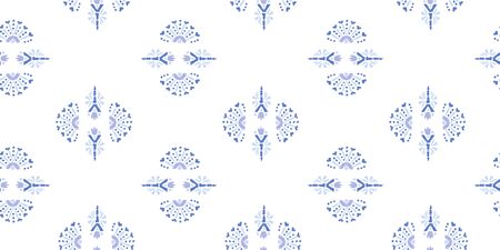 Abstract embroidery seamless ikat pattern.Tribal ethnic folk vector texture. Seamless striped...